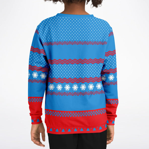 Meowy Christmas - Athletic Kids/Youth Sweatshirt
