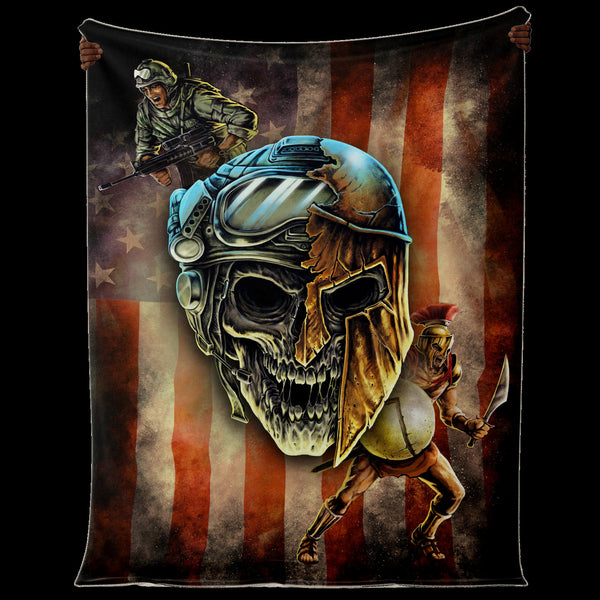 Spartan Warrior Soldier - Blanket