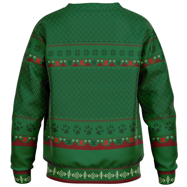 Feliz Navidog - German Shepherd - Athletic Kids/Youth Sweatshirt