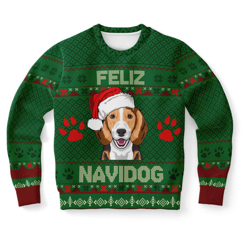 Feliz Navidog - Beagle - Athletic Sweatshirt