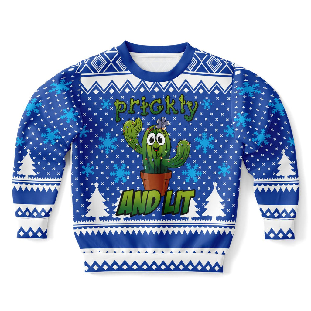 Prickly and Lit - Athletic Kids/Youth Sweatshirt