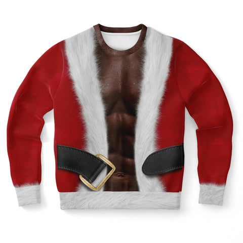 Fit Santa - African American - Athletic Sweatshirt