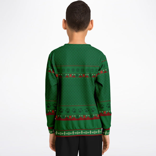 Feliz Navidog - Beagle - Athletic Kids/Youth Sweatshirt