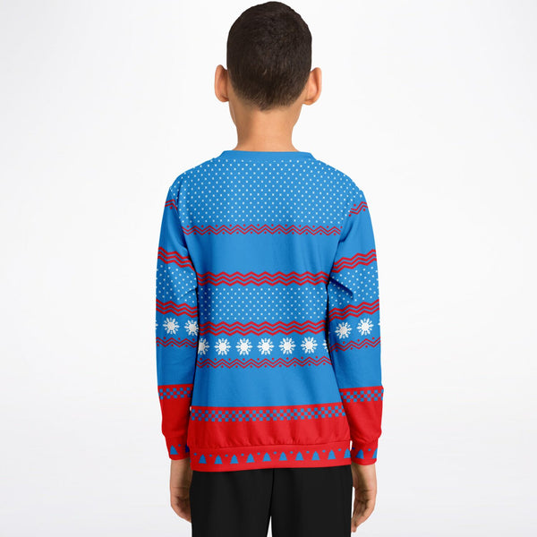 Meowy Christmas - Athletic Kids/Youth Sweatshirt