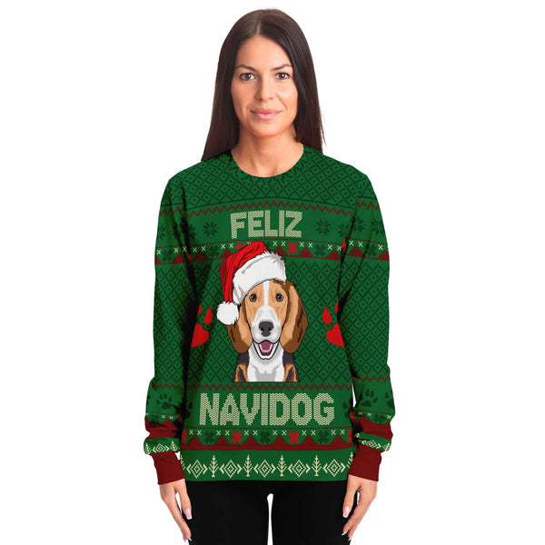 Feliz Navidog - Beagle - Athletic Sweatshirt