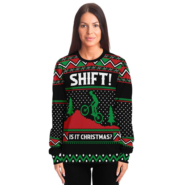 Shift It's Christmas - Athletic Sweatshirt