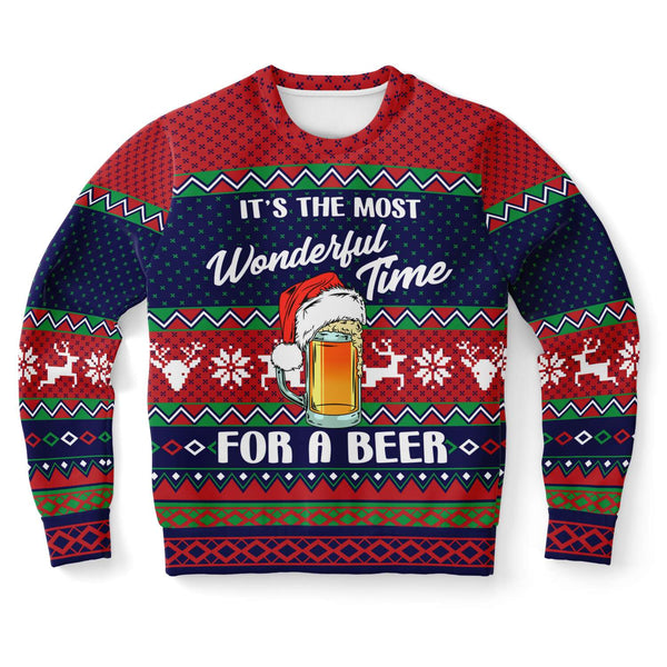 Wonderful time for a beer - Athletic Sweatshirt