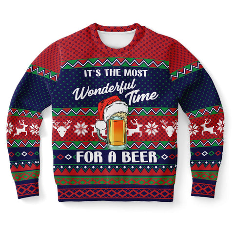 Wonderful time for a beer - Athletic Sweatshirt