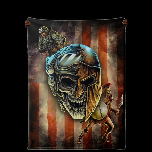 Spartan Warrior Soldier - Blanket