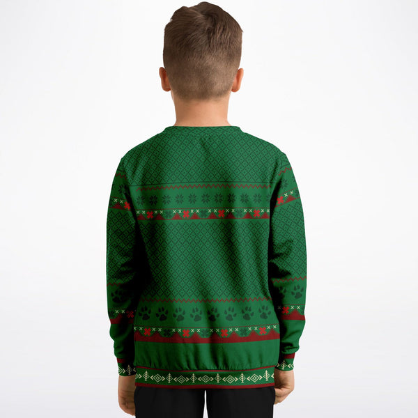 Feliz Navidog - Labrador - Athletic Kids/Youth Sweatshirt