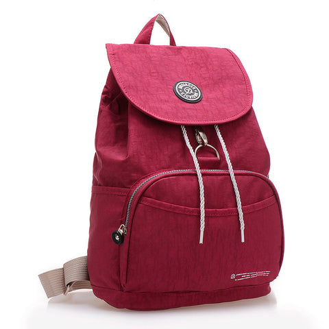 10 Colors Waterproof Nylon Backpack for Women