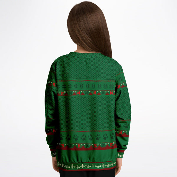 Feliz Navidog - Beagle - Athletic Kids/Youth Sweatshirt