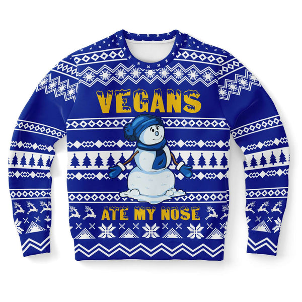 Vegans ate my Nose - Athletic Sweatshirt