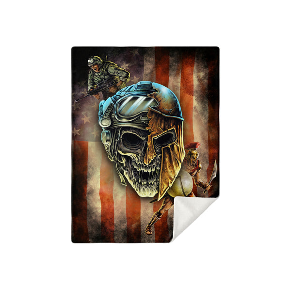 Spartan Warrior Soldier - Blanket