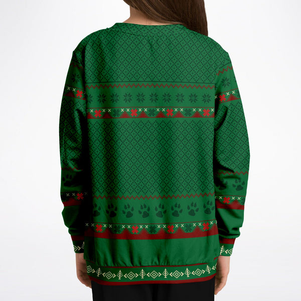 Feliz Navidog - Shiba Inu - Athletic Kids/Youth Sweatshirt