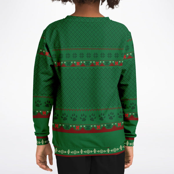 Feliz Navidog - Labrador - Athletic Kids/Youth Sweatshirt