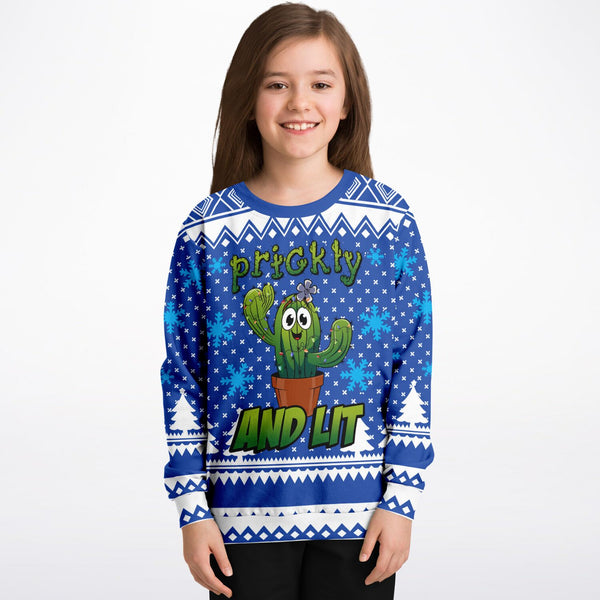 Prickly and Lit - Athletic Kids/Youth Sweatshirt
