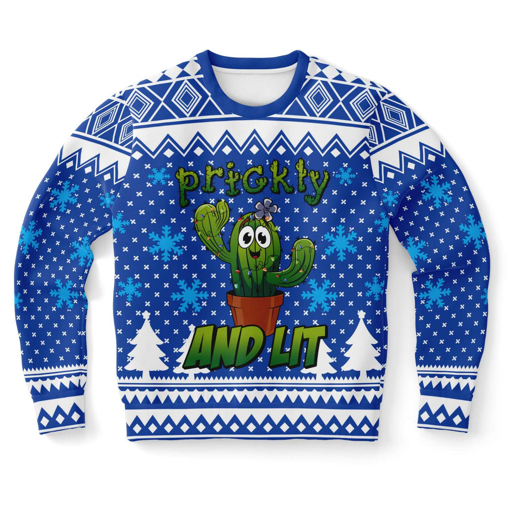Prickly and Lit - Athletic Sweatshirt