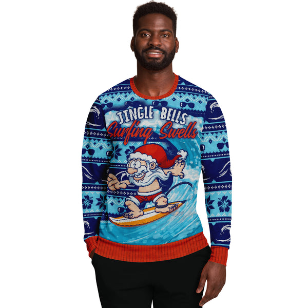 Surfing Swells - Athletic Sweatshirt