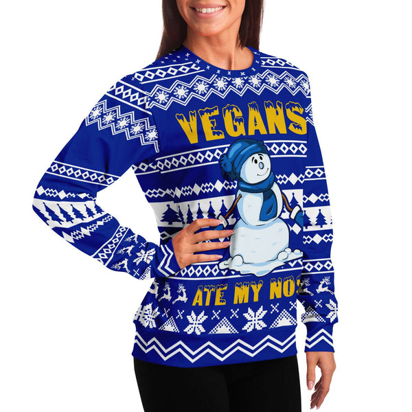 Vegans ate my Nose - Athletic Sweatshirt