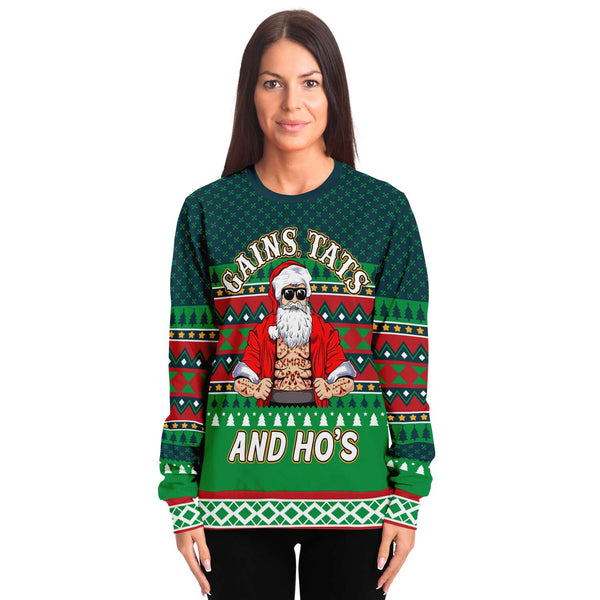 Gains Tats & Ho's - Athletic Sweatshirt