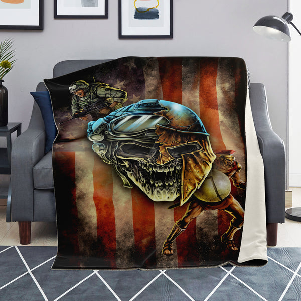 Spartan Warrior Soldier - Blanket