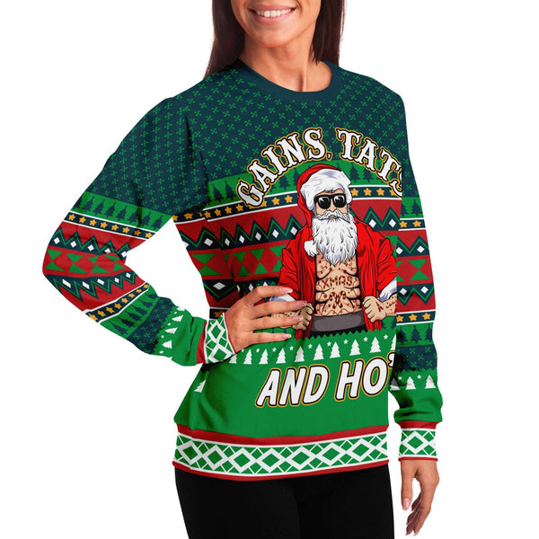 Gains Tats & Ho's - Athletic Sweatshirt