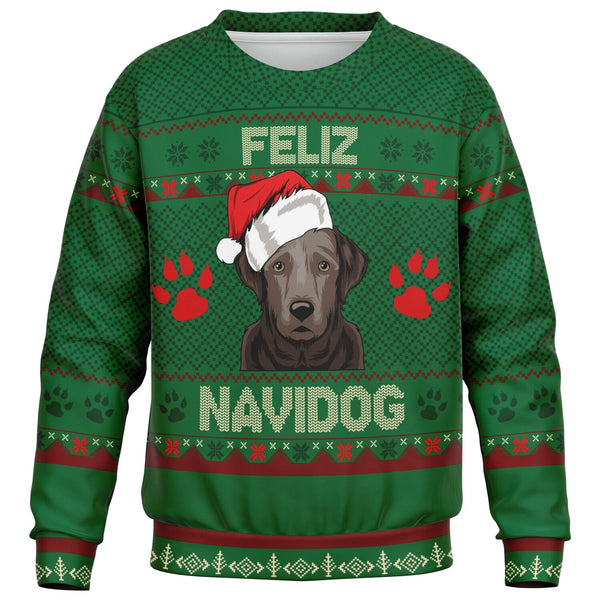 Feliz Navidog - Labrador - Athletic Kids/Youth Sweatshirt