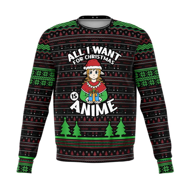 All I want for Christmas is Anime - Athletic Sweatshirt