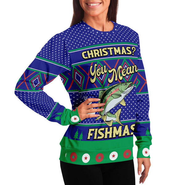 Merry Fishmas - Athletic Sweatshirt
