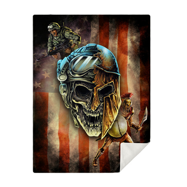 Spartan Warrior Soldier - Blanket