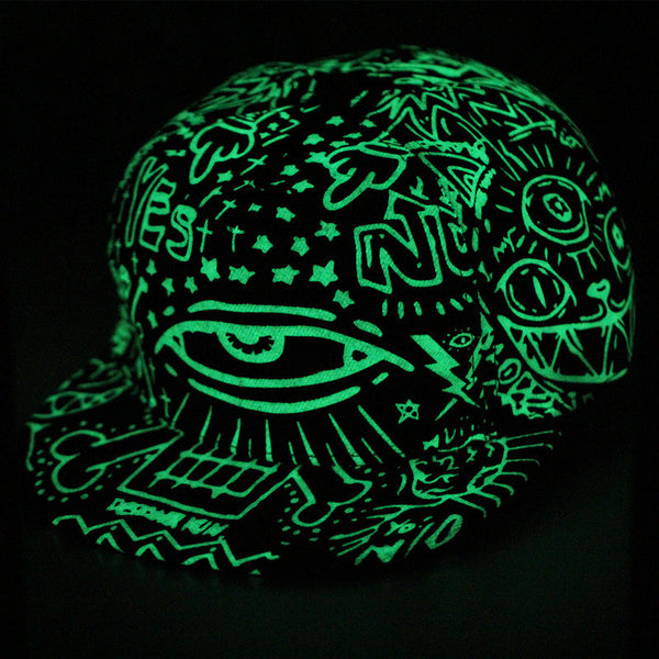 iMucci Graffiti Fluorescent Light Unisex Snapback Baseball Cap