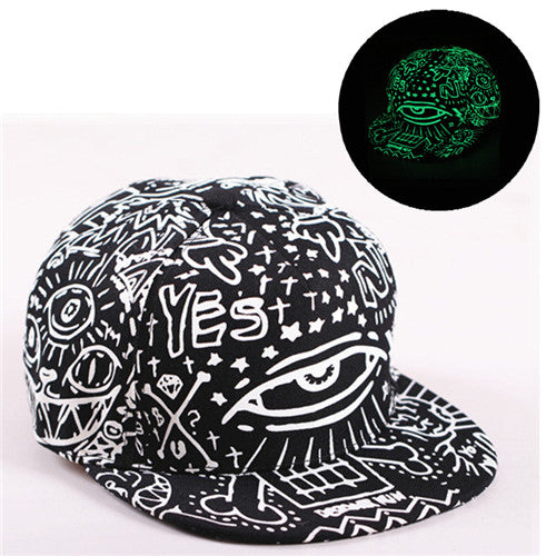 iMucci Graffiti Fluorescent Light Unisex Snapback Baseball Cap